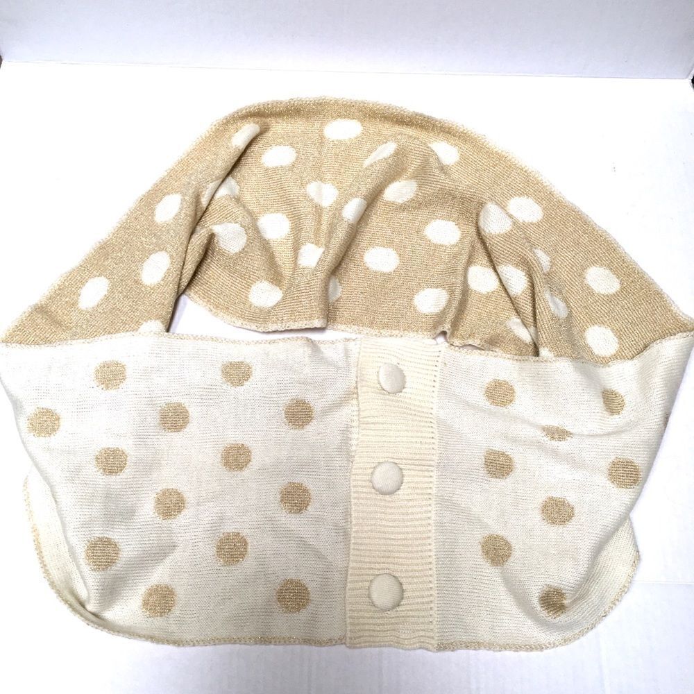 NWT Mud Pie convertible polkadot scarf OS